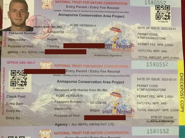 Annapurna Circuit Trek Permit