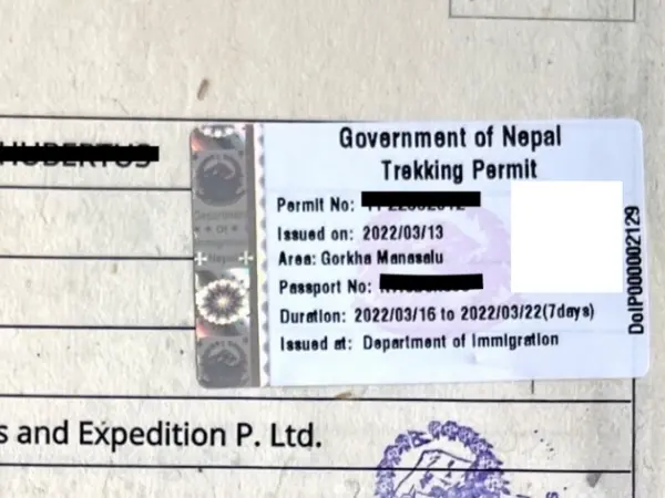 Tsum Valley Trek Permit