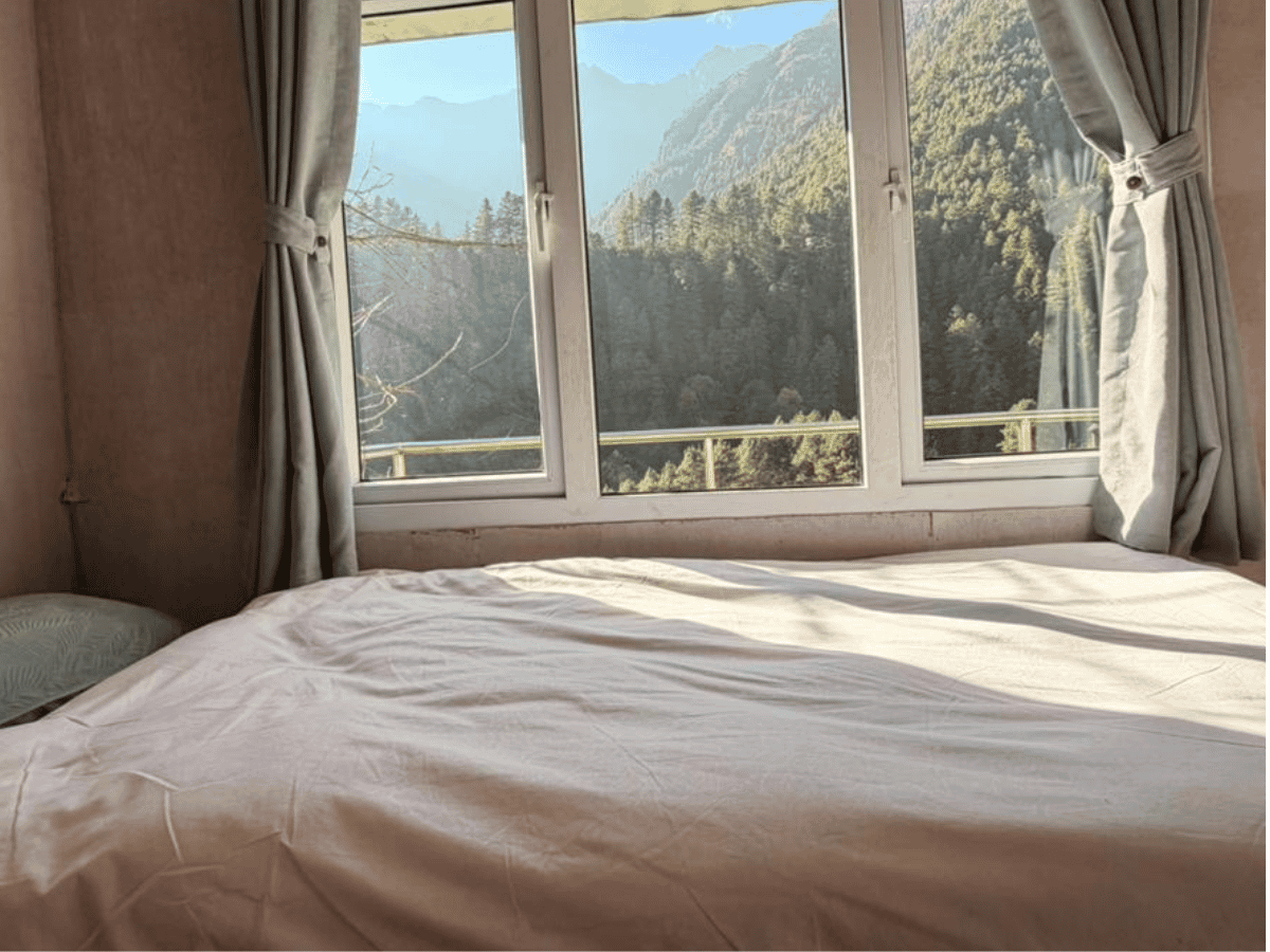 bed-during-everest-view-trek
