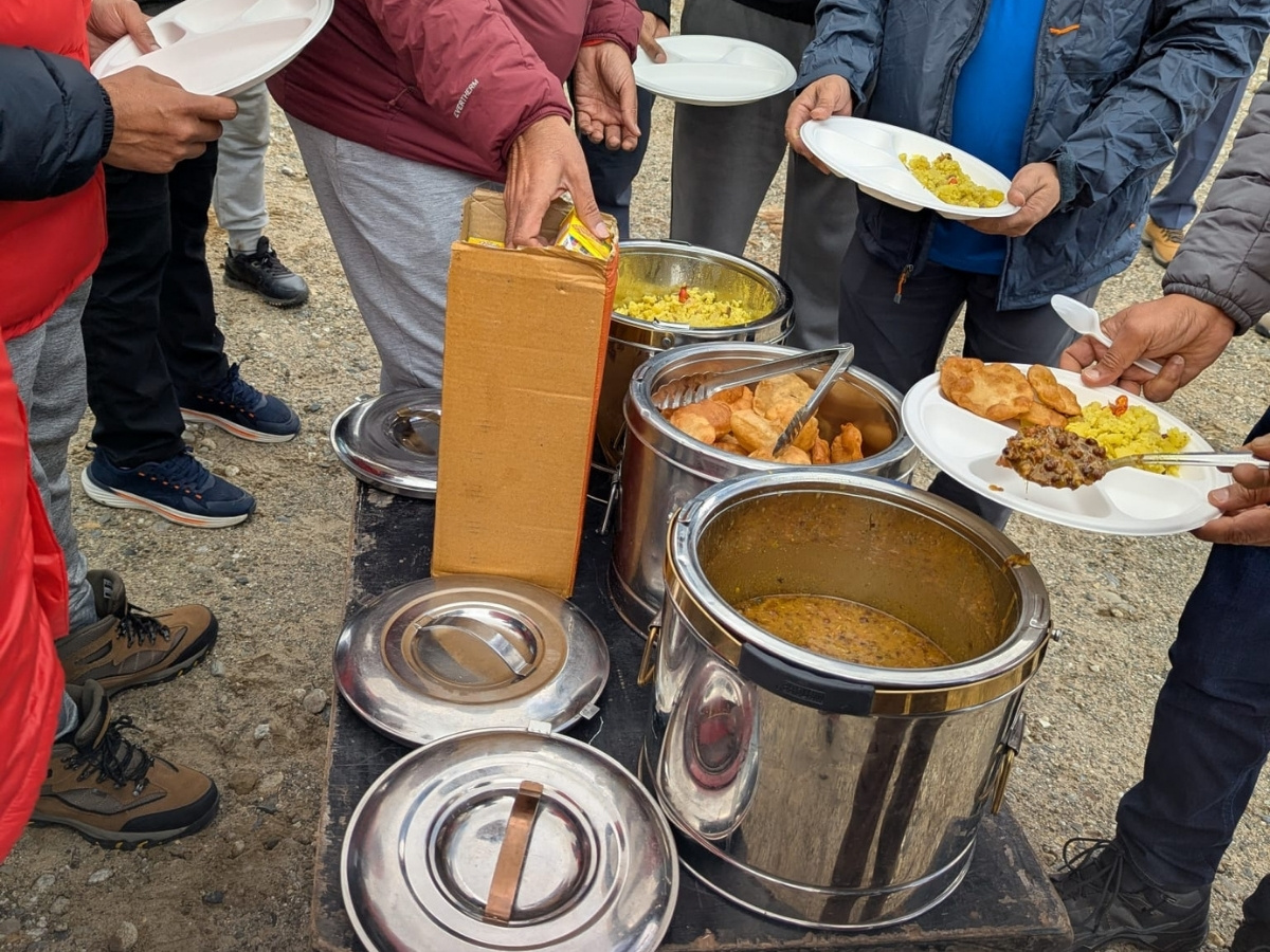 Food surved during Kailash Journey