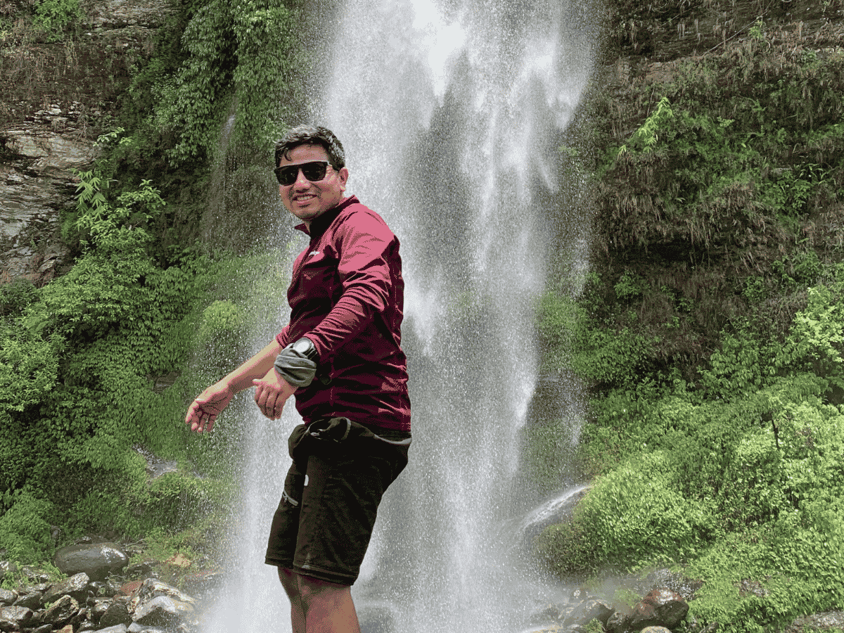 Water Falls During Mardi Himal Base Camp