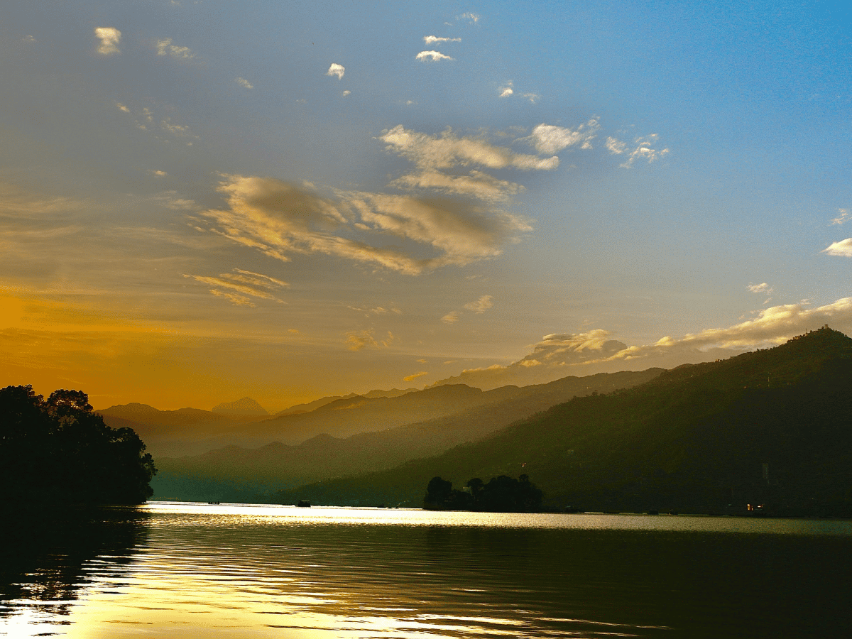 Sun Set View from Phewa Lake