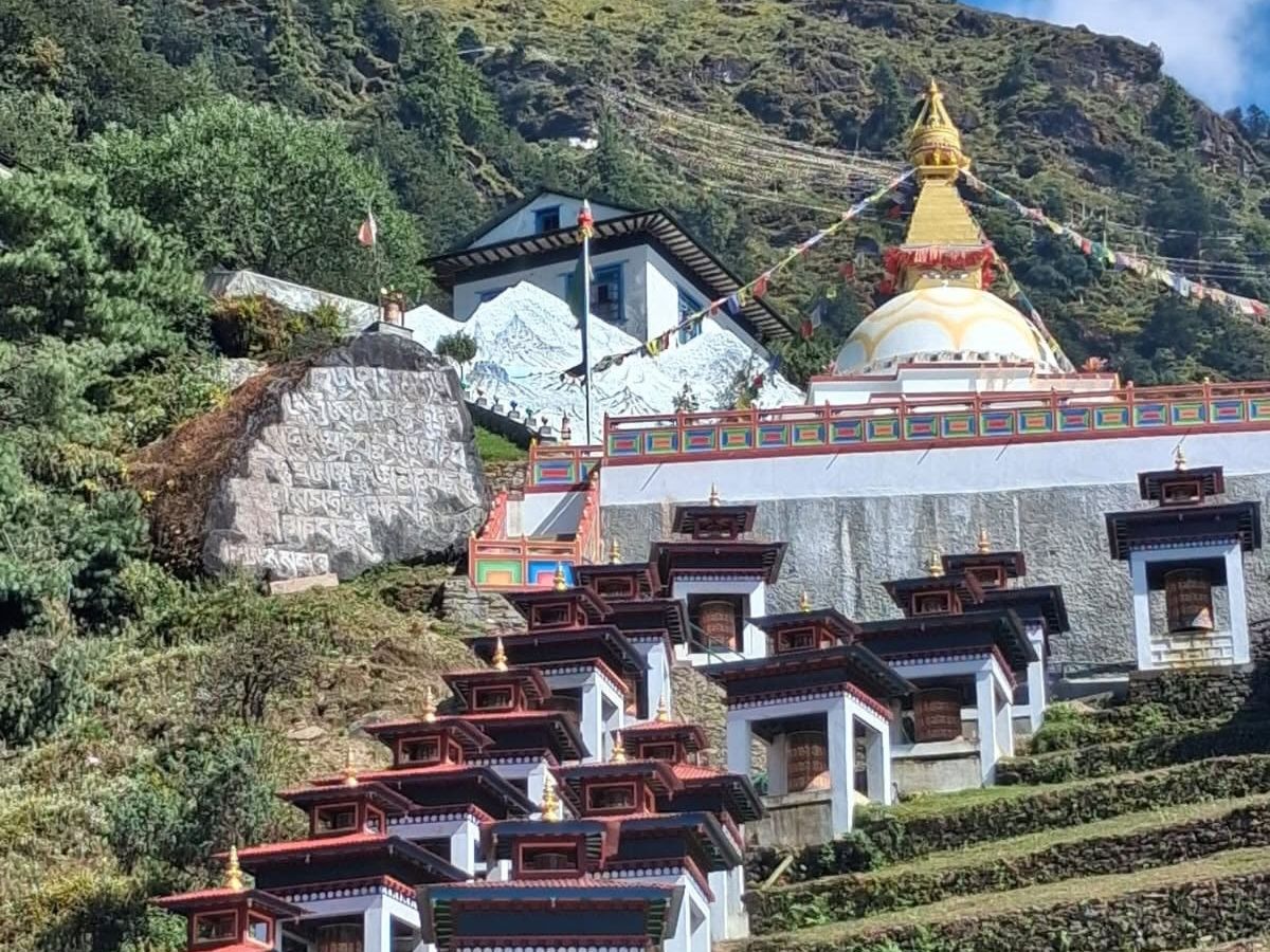 Monastery during Pikey Peak Trek