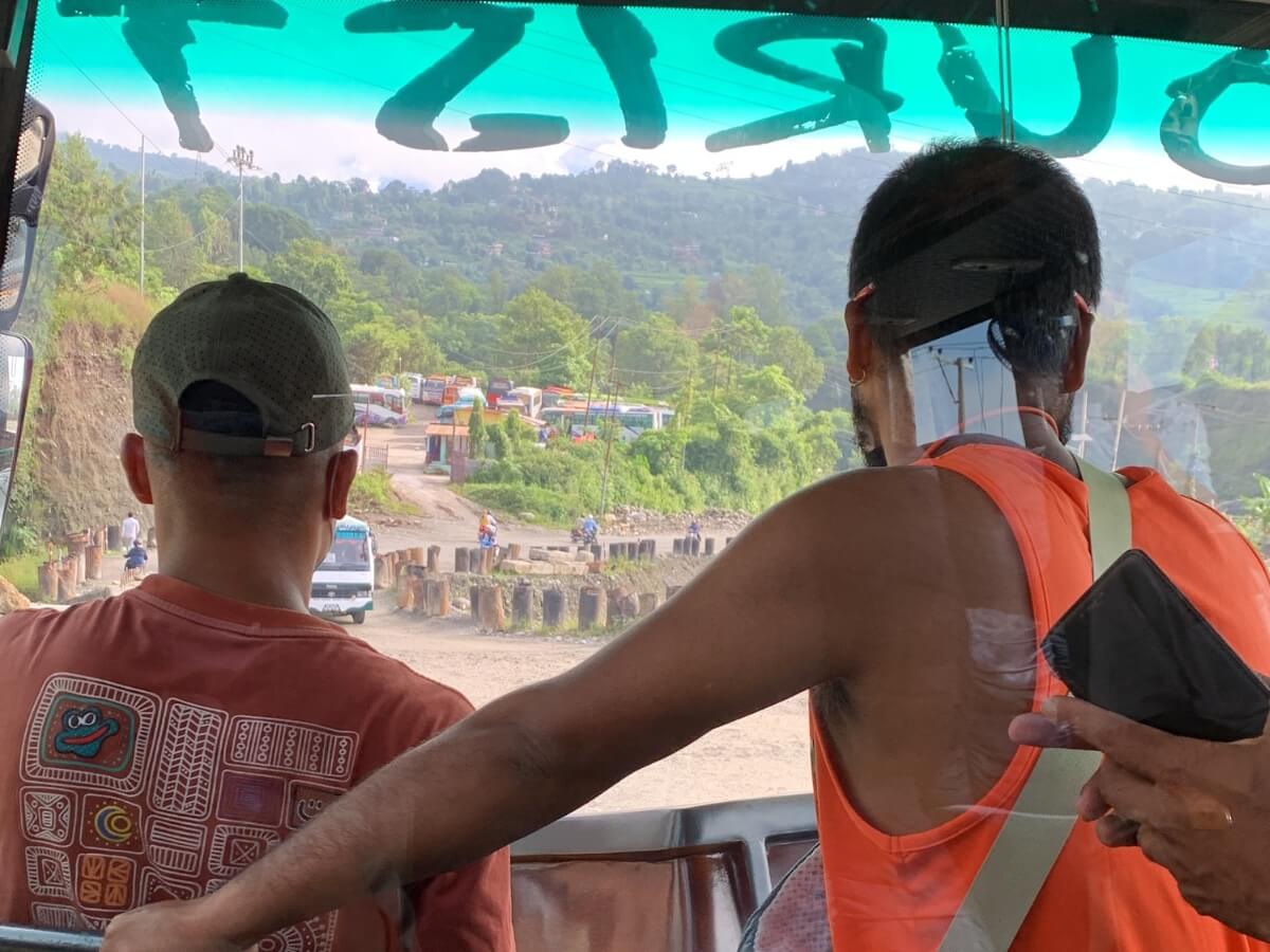 Bus to Kathmandu