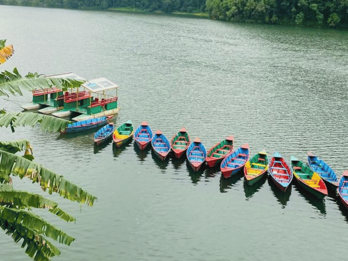 Phewa lake at Pokhara