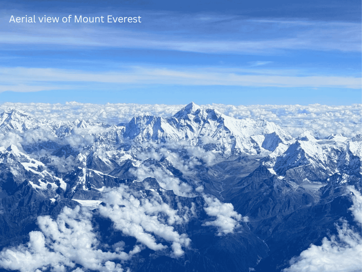 Mount Everest Seen during Kathmandu- Lhasa flight