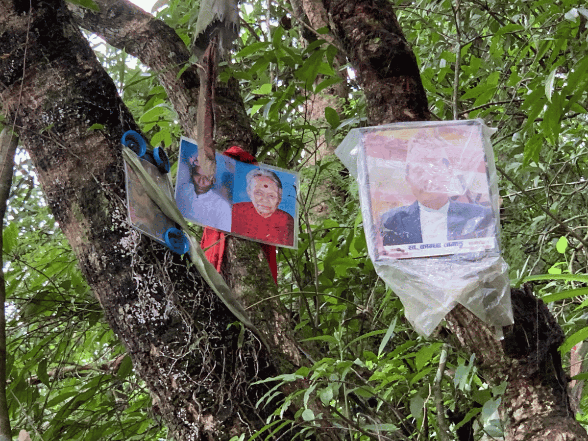 Photo hanged by family member