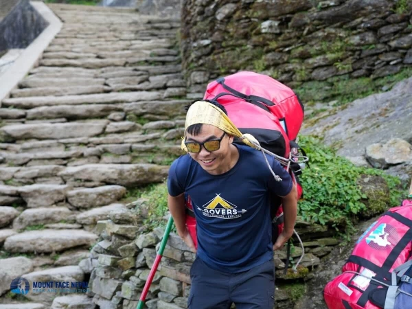 Checking Strength During Annapurna Base Camp Trek
