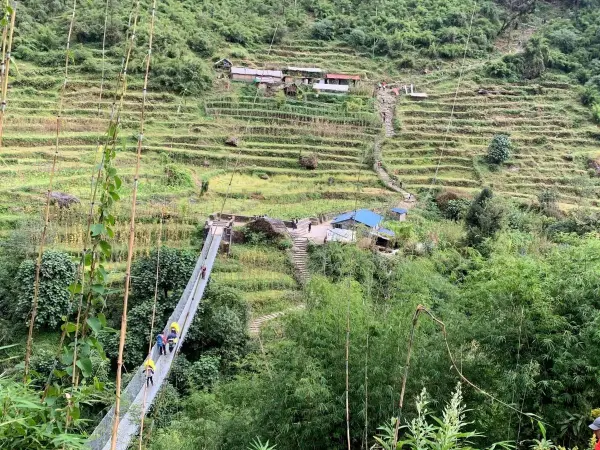 Chhomroong Khola Bridge En Route Abc