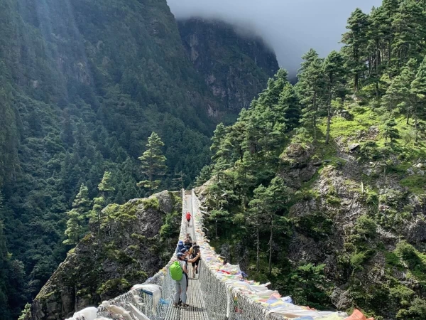 Crosing Hilary Bridge