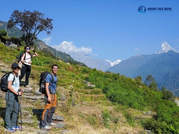 Enroute To Ghandruk During Annapurna Base Camp Trek
