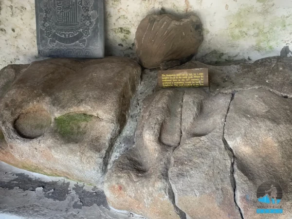 Foot Print Left By Sanga Dorje