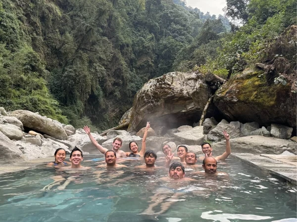 Jhinu Hot Spring During Annapurna Base Camp Trek