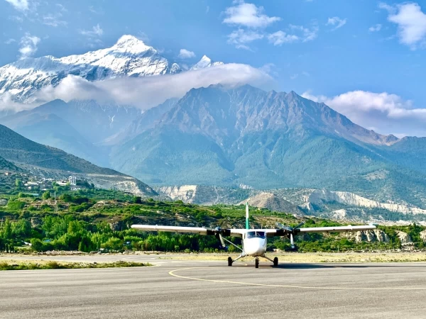 Jomsom Airport During Tannapurna Circuit Trekking
