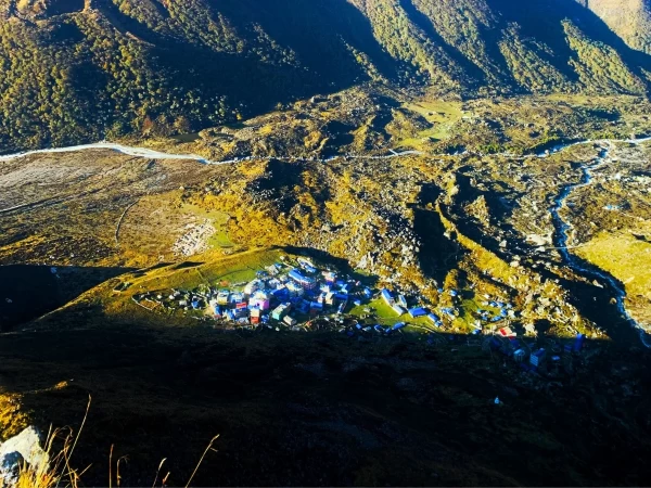 Lantang Valley Seen From Kyanjin Ri