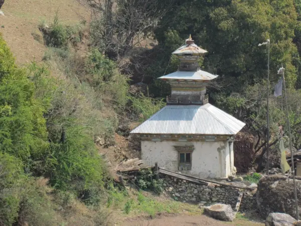 Local Temple Manaslu Tsum Valley Trekking