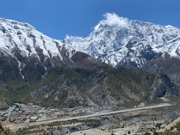 Manang Airport During Tannapurna Circuit Trekking