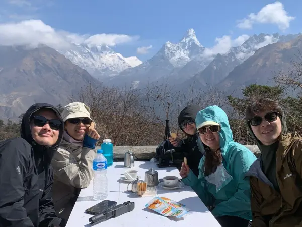 Tea At Everest View Hotel During Heli Tour