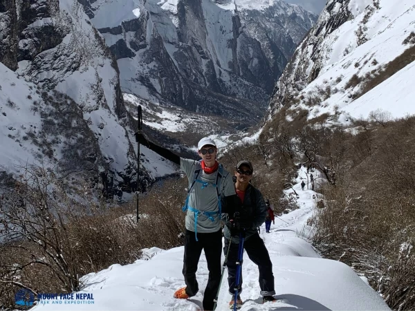 Trail To Mbc During Annapurna Base Camp Trek 1 
