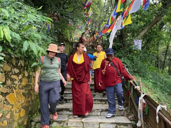 Walking Stone Stairs At Namobuddha