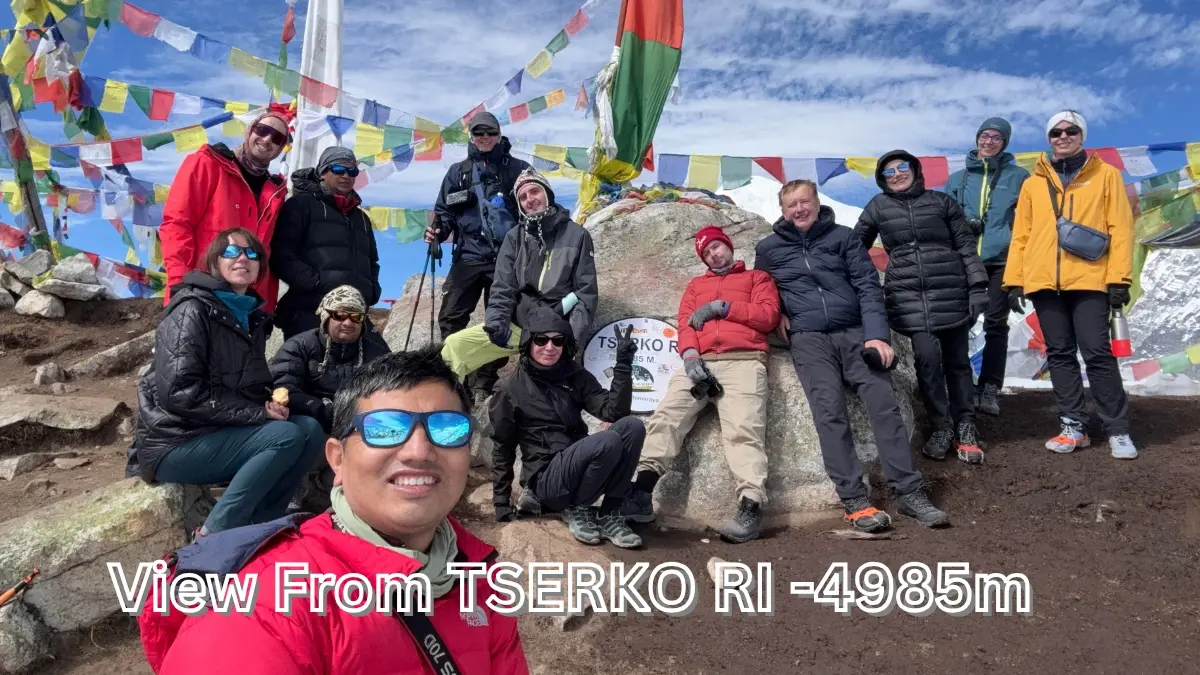 View From Tserko Ri During Lantang Gosaikunda with Surya Kunda Pass Trek